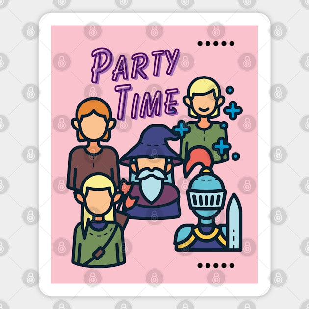 Party Time Magnet by Awesome Writer Stuff